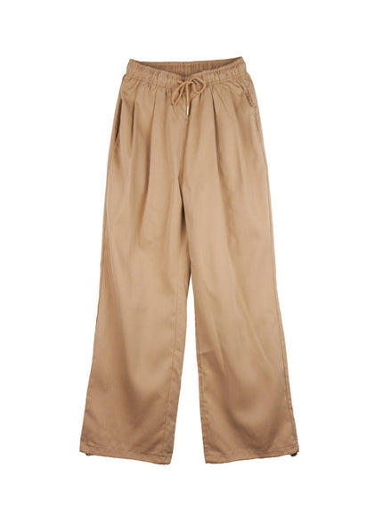 pintuck-adjustable-active-pants-cj531 / Beige