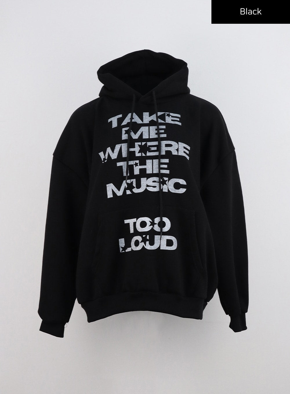 graphic-oversized-hoodie-sweatshirt-cn310 / Black