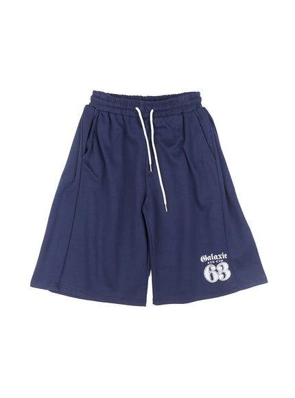graphic-bermuda-sweatshorts-cu517 / Dark blue