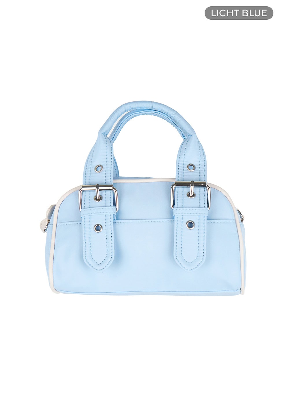 buckle-mini-tote-bag-ou427 / Light blue