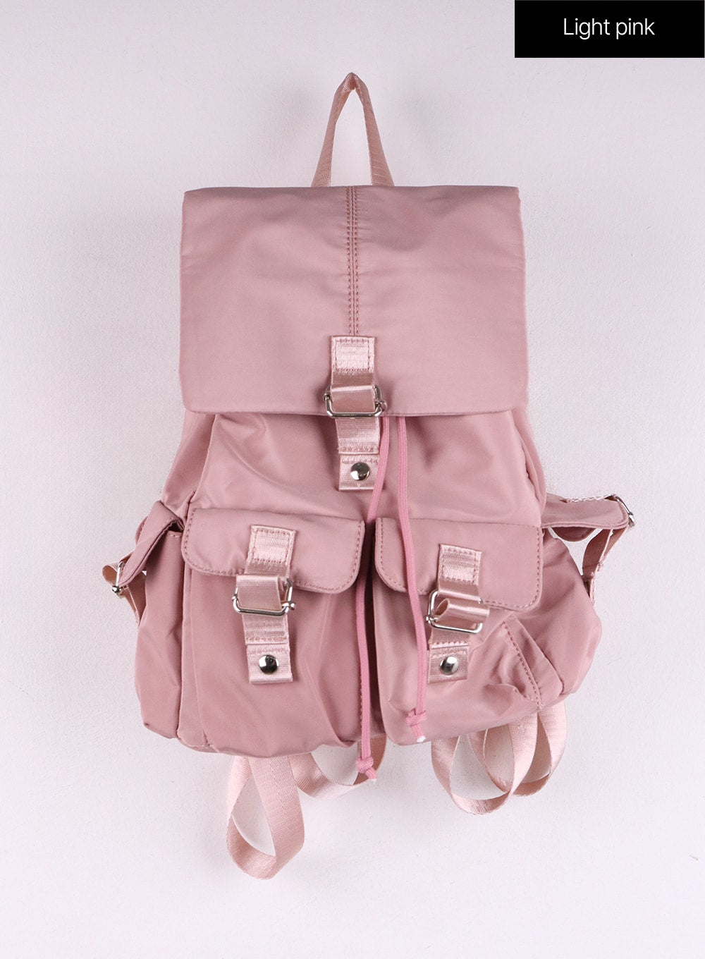 flip-pocket-backpack-cf406 / Light pink