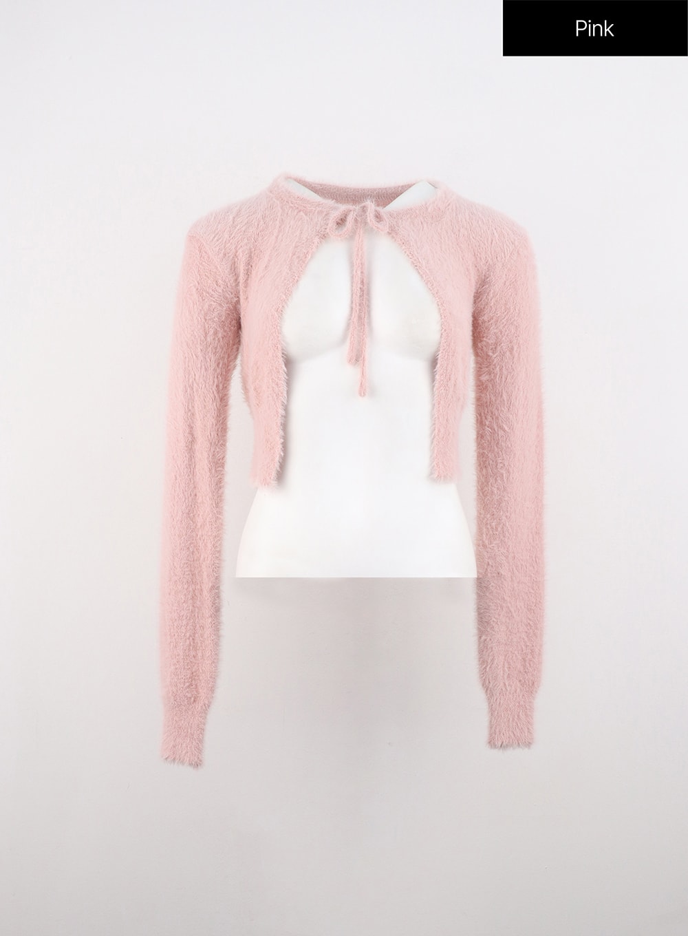 boucle-ribbon-tie-bolero-oo316 / Pink