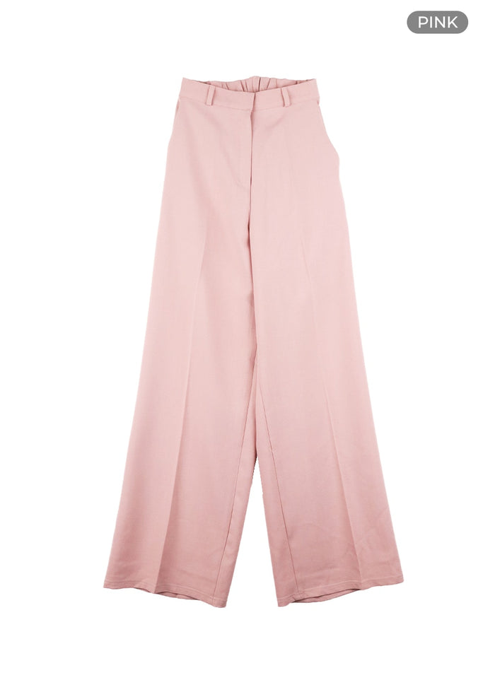 basic-wide-leg-trousers-om428 / Pink