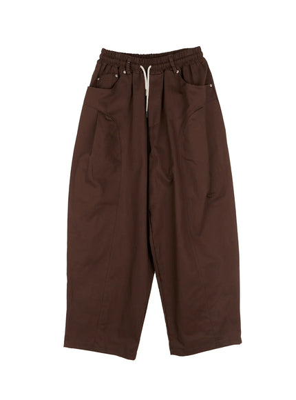 Loose Fit Pintuck Wide Cotton Pants CO501