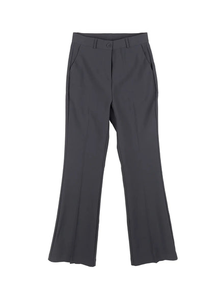 flared-slacks-cn519 / Dark gray