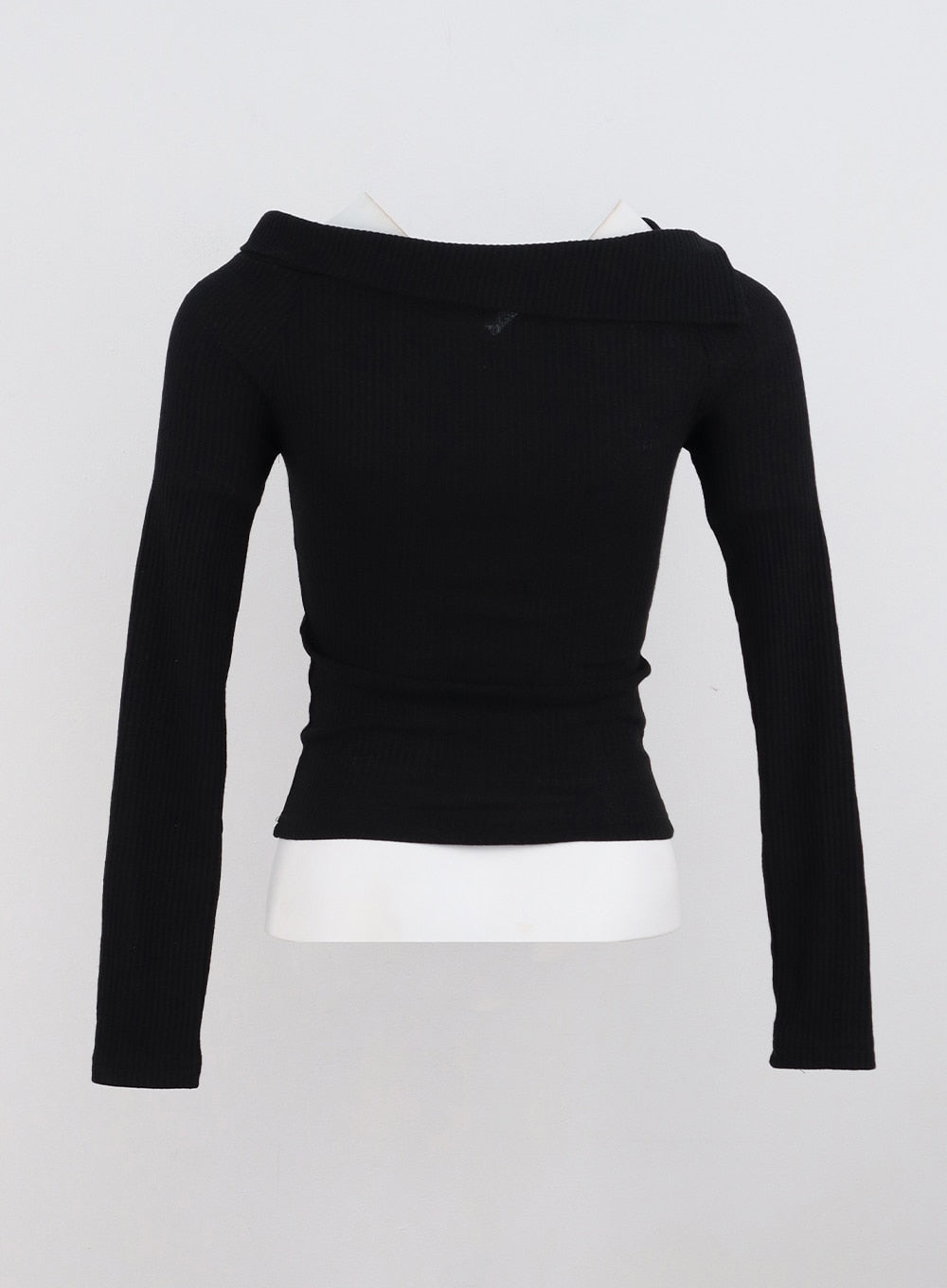 【GLOWNY】韓国人気★ (S,M) G OFF SHOULDER LONG SLEEVE Off-Shoulder Long Sleeve Top CG329 - Korean Women's Fashion