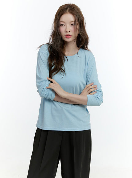 essential-comfort-long-sleeve-tee-cf504 / Light blue