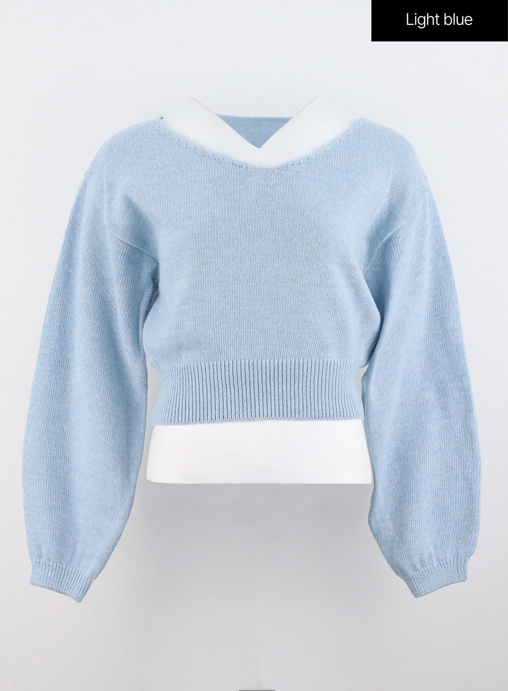 v-neck-puff-sleeve-sweater-os302