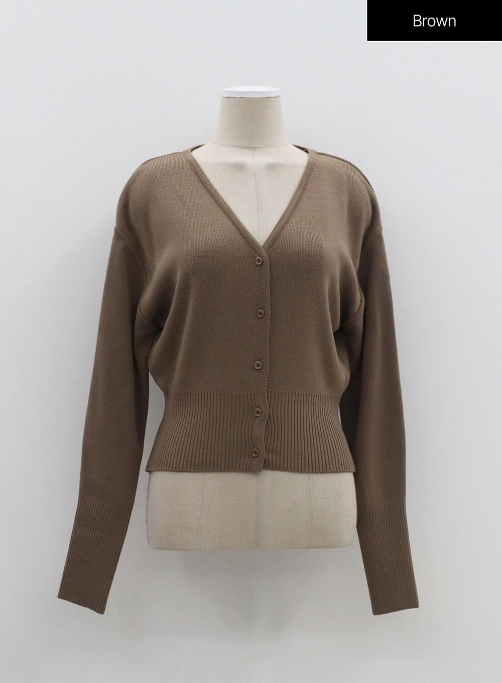 V-Neck Cropped Cardigan OM307