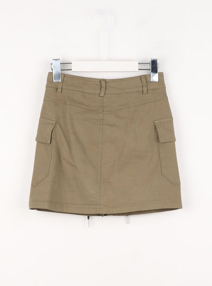 a-line-string-mini-cargo-skirt-in302