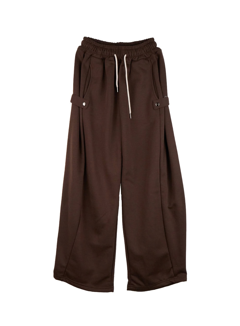 chic-button-detail-sweatpants-od412 / Brown