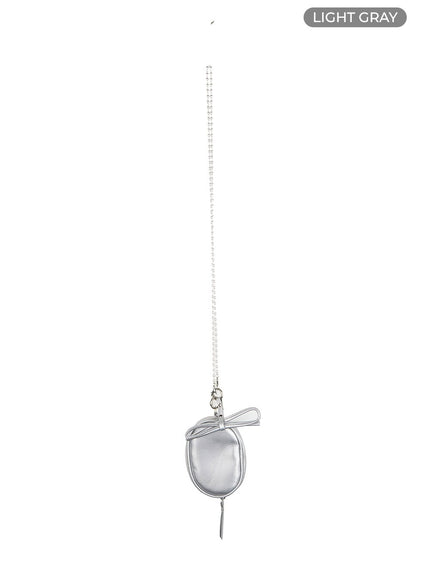 ribbon-crossbody-mini-bag-ou418 / Light gray