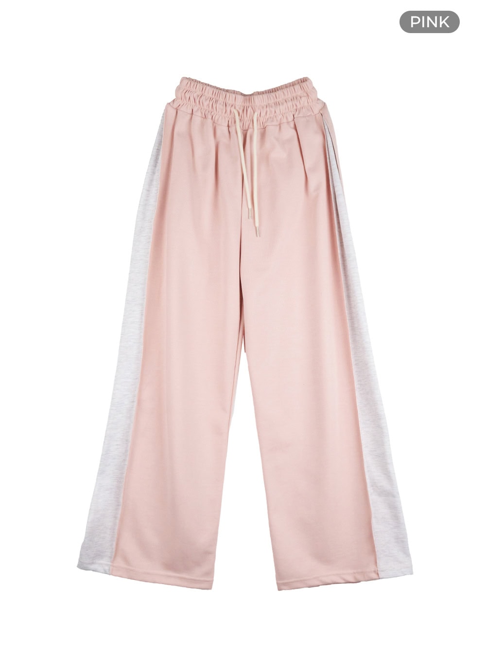 string-color-block-sweatpants-ol408 / Pink