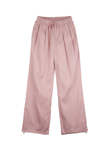 pintuck-adjustable-active-pants-cj531 / Pink