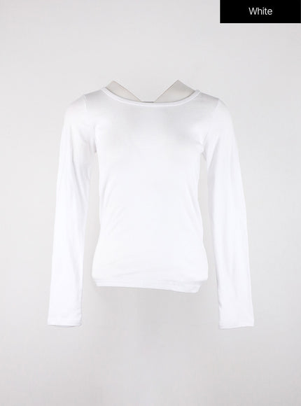 round-neck-slim-fit-tee-od327 / White