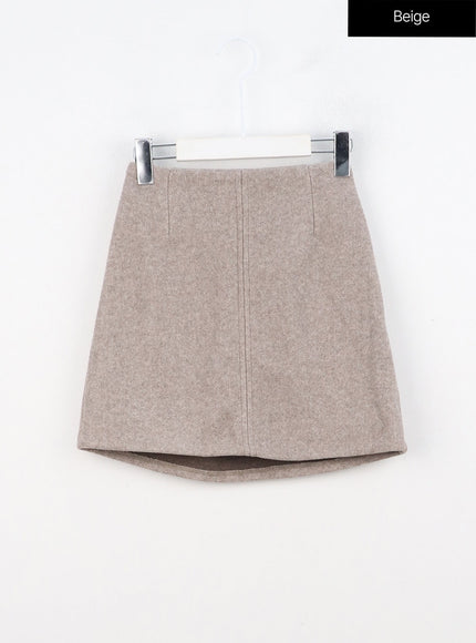 simple-mini-skirt-on309 / Beige