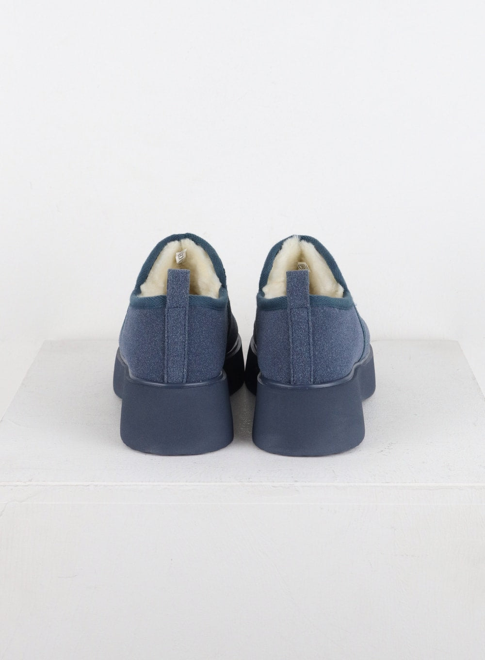 Suede sales platform loafers