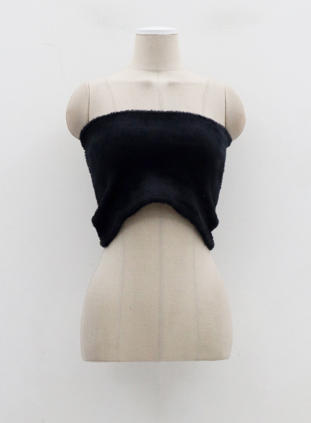 Teddy Cardigan Tube Top And Mini Skirt Set CJ325