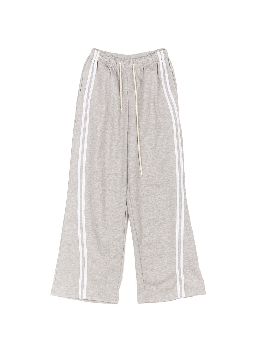adjustable-striped-sweatpants-cf518 / Gray