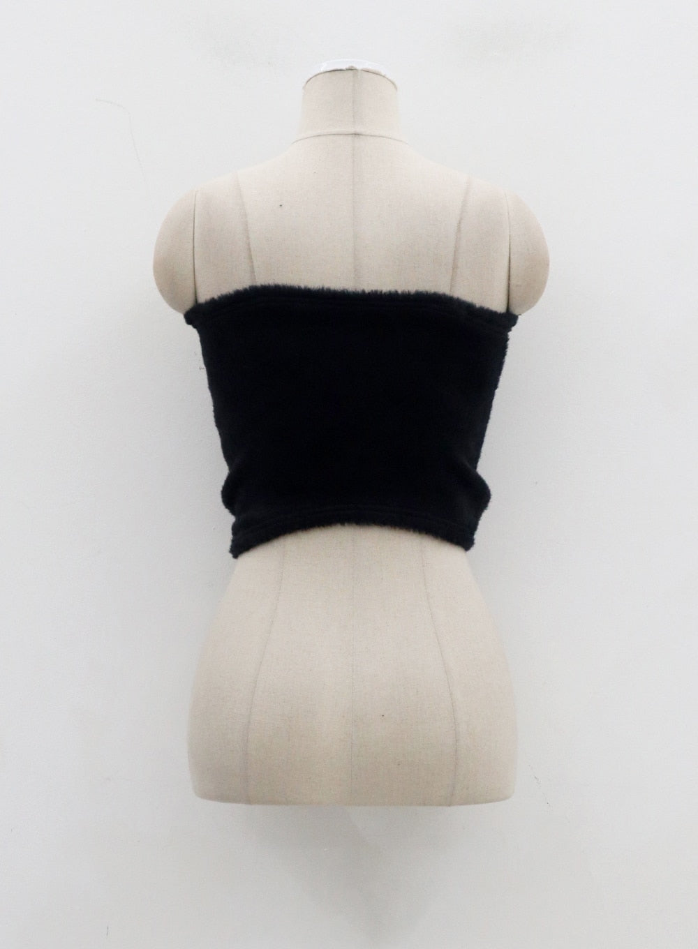 Teddy Cardigan Tube Top And Mini Skirt Set CJ325