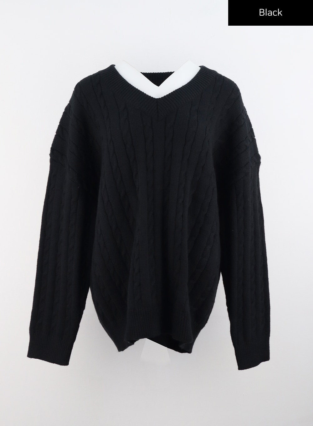 cable-knit-v-neck-sweater-cs303