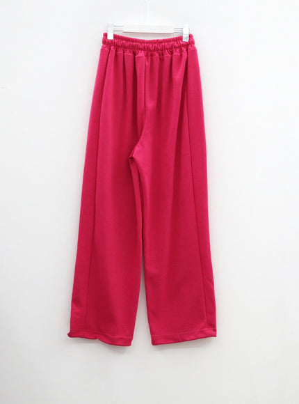 Color Wide Leg Sweatpants CM310