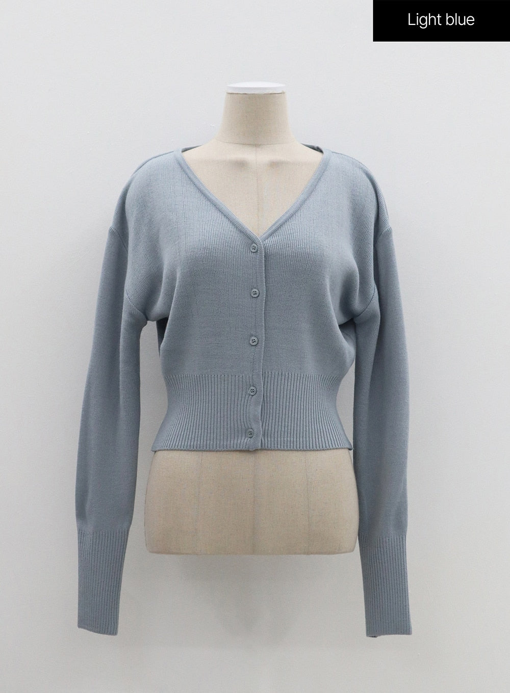 V-Neck Cropped Cardigan OM307