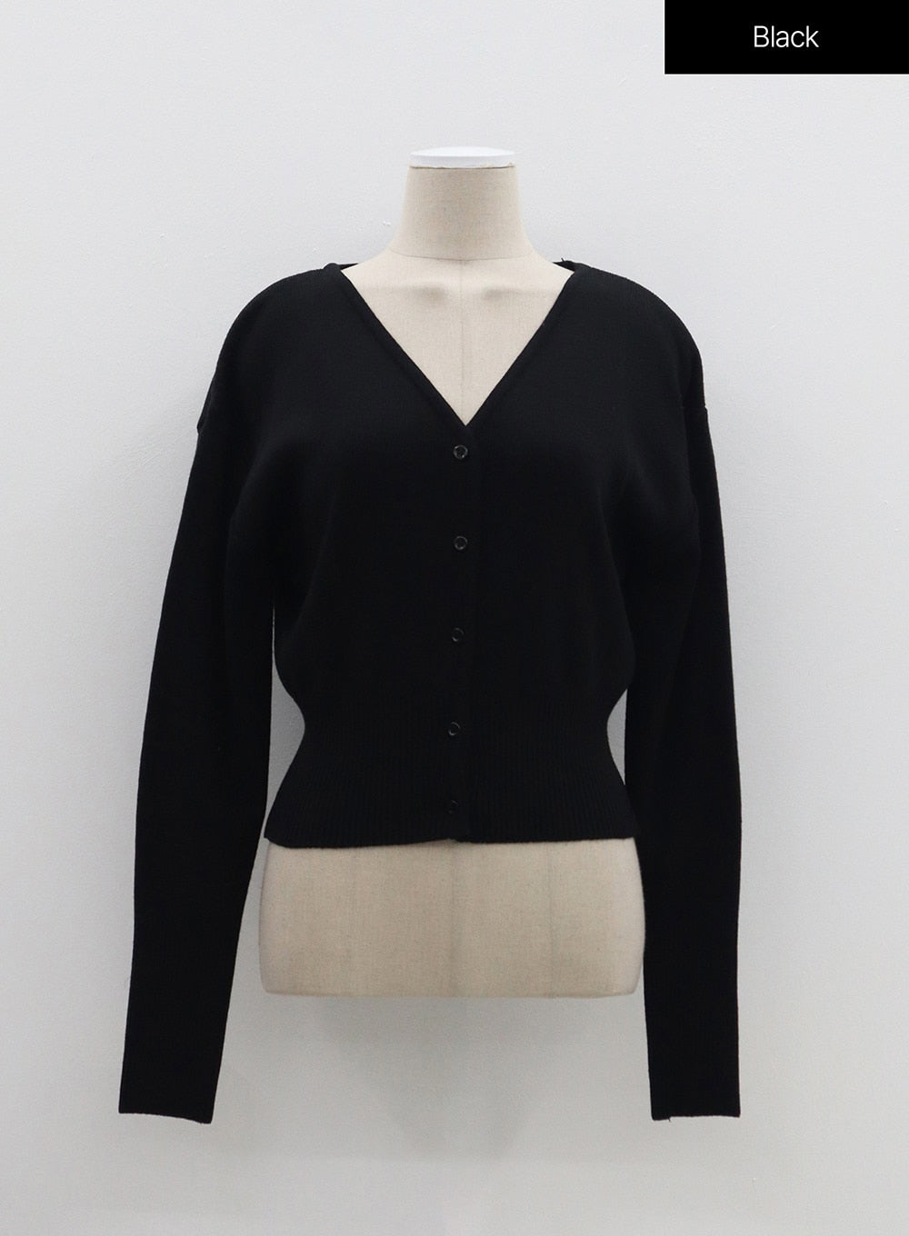 V-Neck Cropped Cardigan OM307