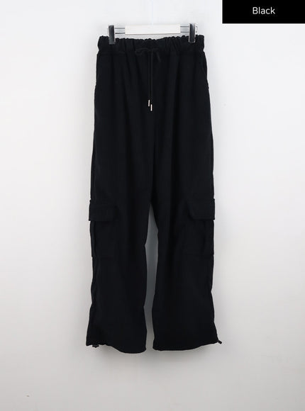 corduroy-cargo-pants-cn320 / Black