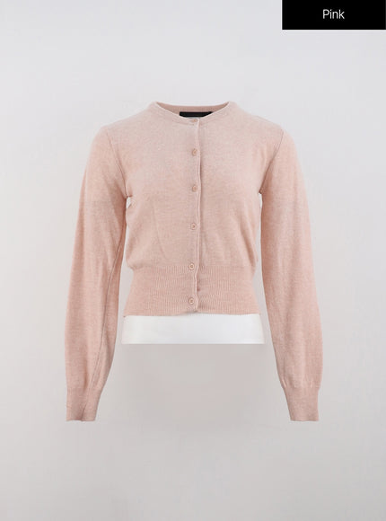 cashmere-cropped-cardigan-od307 / Pink