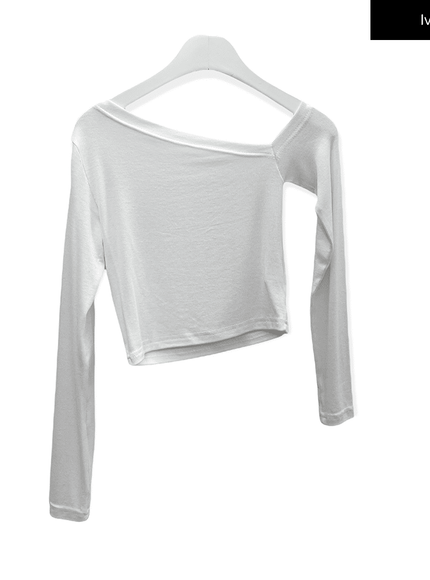 One Shoulder Crop Top C2701
