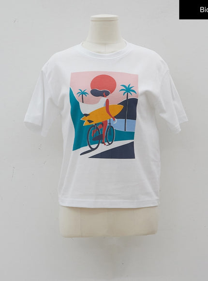 Surfing Graphic Tee CJ02