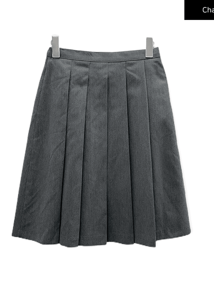 Pleated Midi Skirt CG08