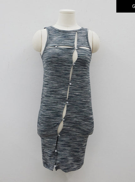 Slit Layered Mini Dress CJ03