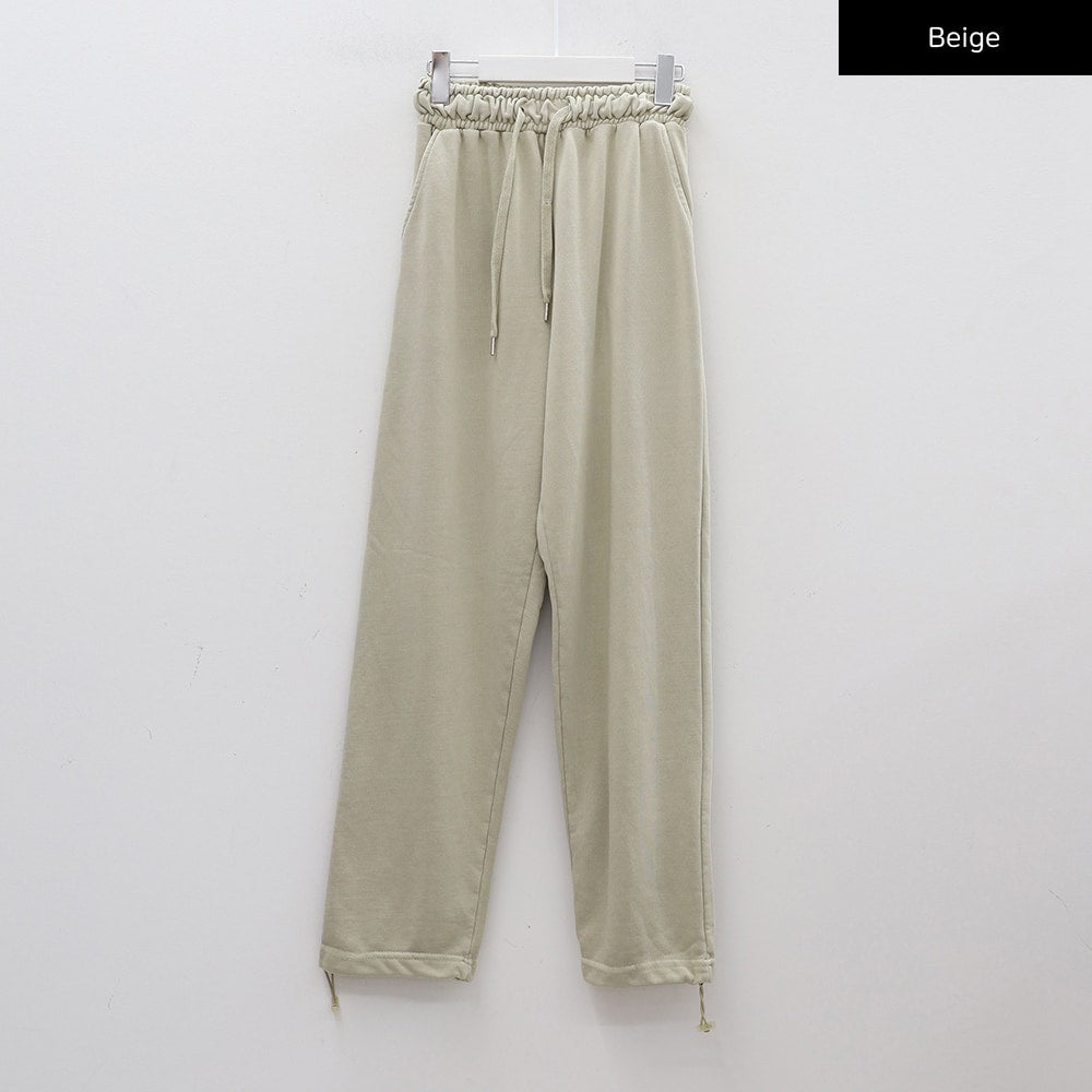 Drawstring Waist Banded Sweat Pants CAO13
