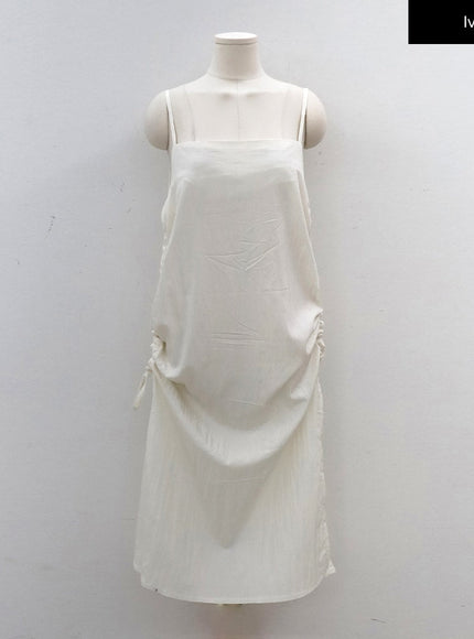 Shirred Sleeveless Dress CY31