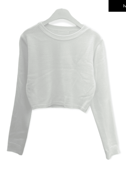 Essential Crew Neck Long Sleeve Top F3