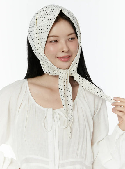 salvador-beige-polka-dot-neck-scarf-iu503