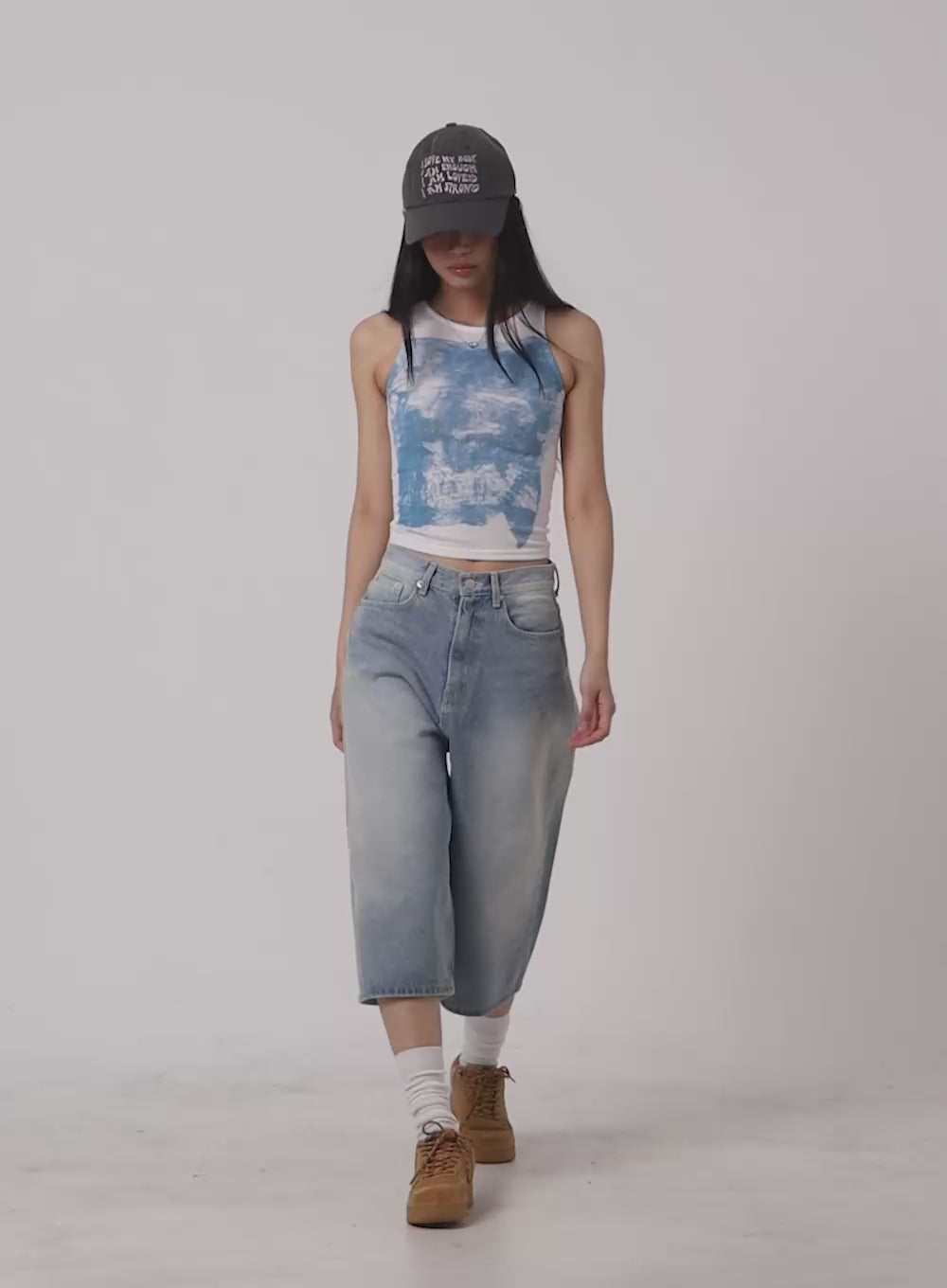 Wide Leg Jorts CA423