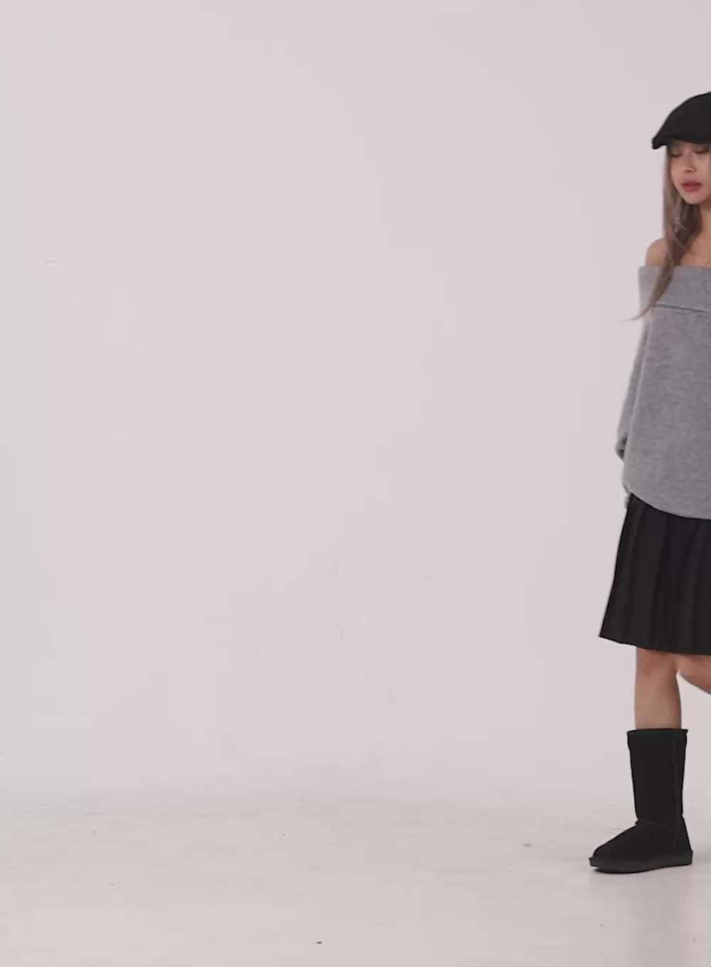 Off Shoulder Solid Top  CN425