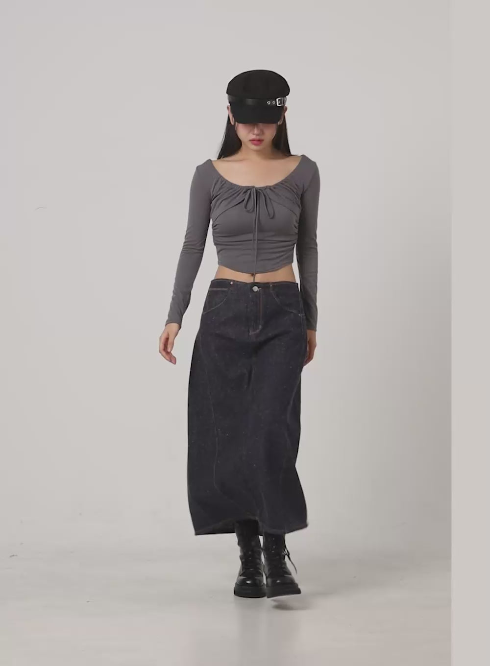 Ribbon Strap Bolero Crop Top CS405