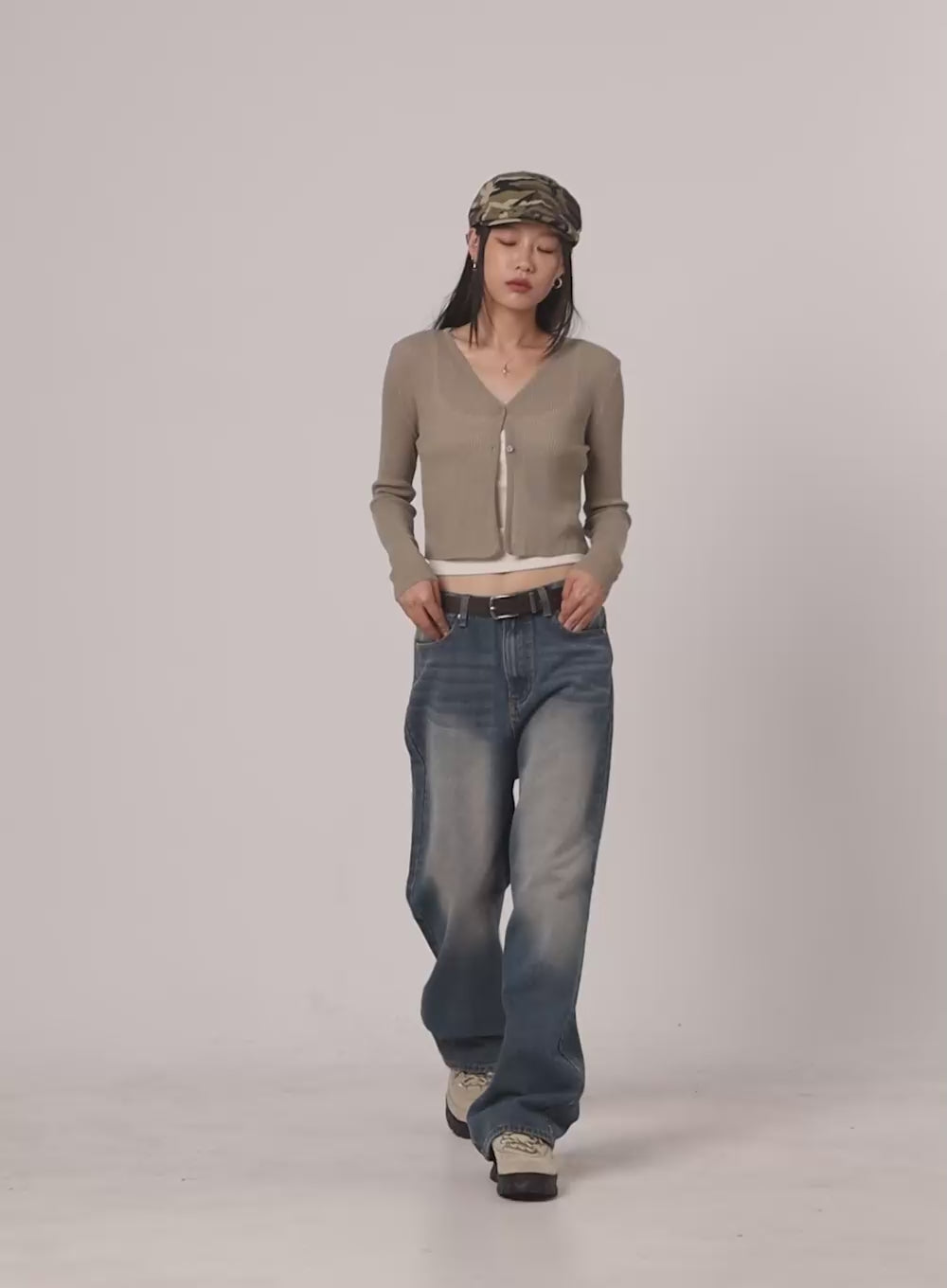 Sheer Buttoned Cardigan IL409