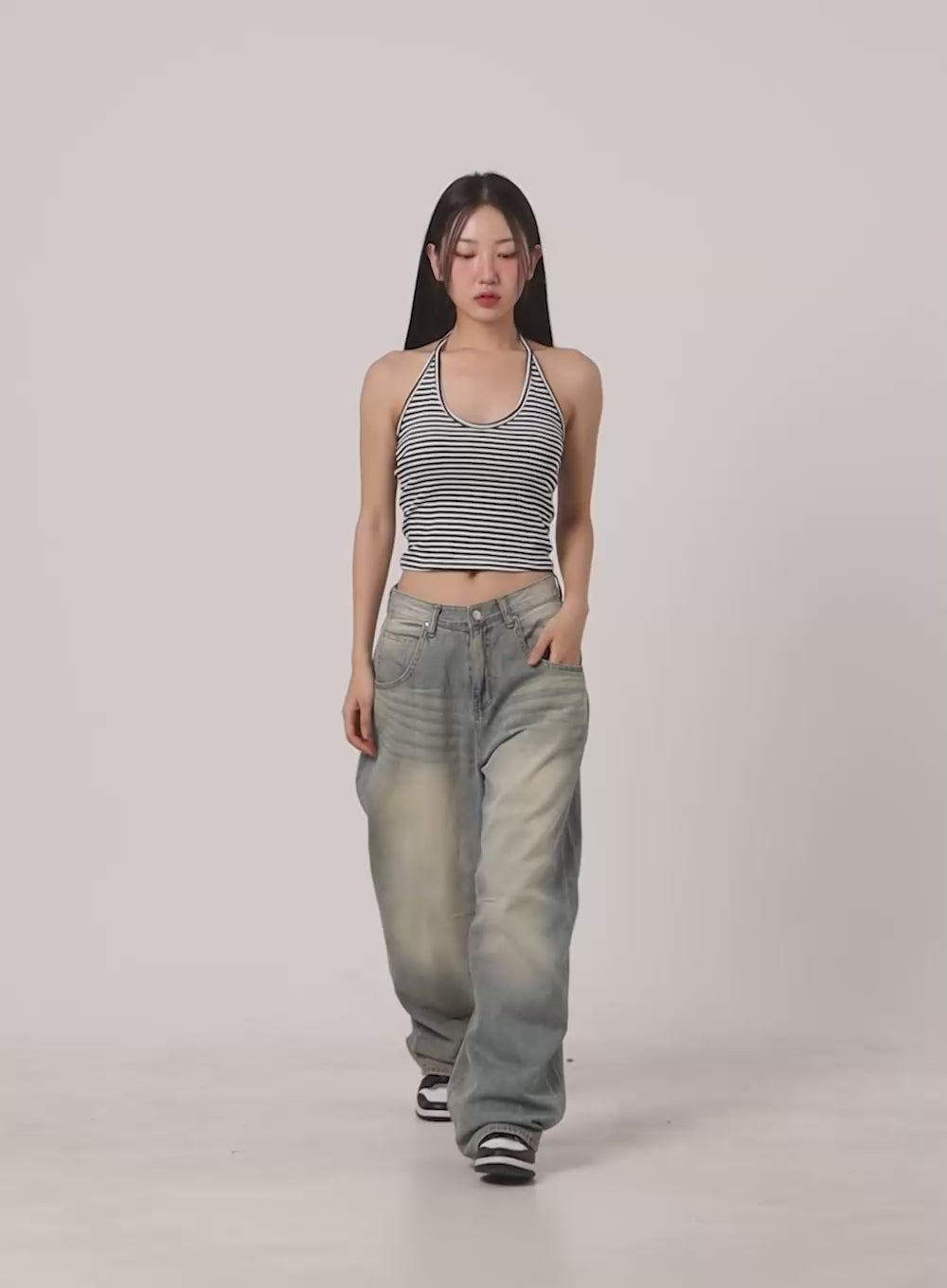 Relaxed Wide-Leg Jeans CU420