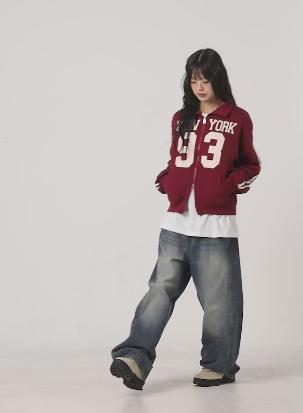 Oversize Fit Round Neck Graphic Tee CS419