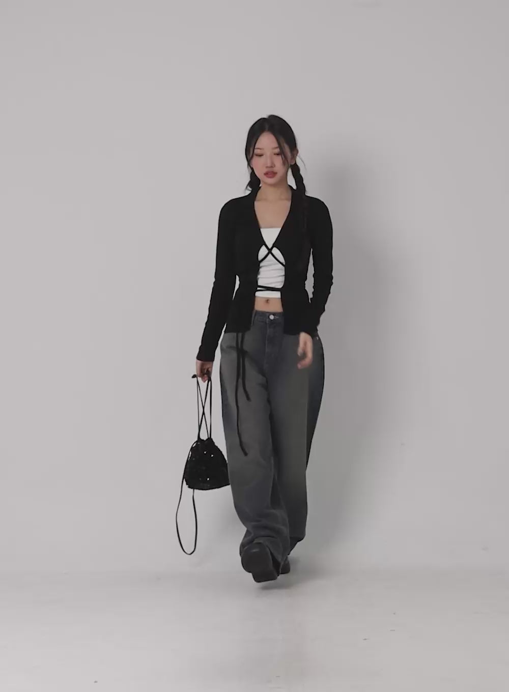 Wide Fit Washed Jeans CN324