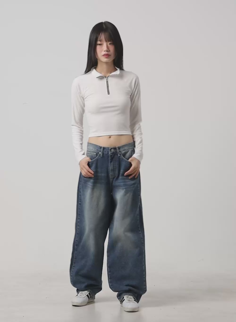 Bonnie Low-Waist Baggy Jeans CG427