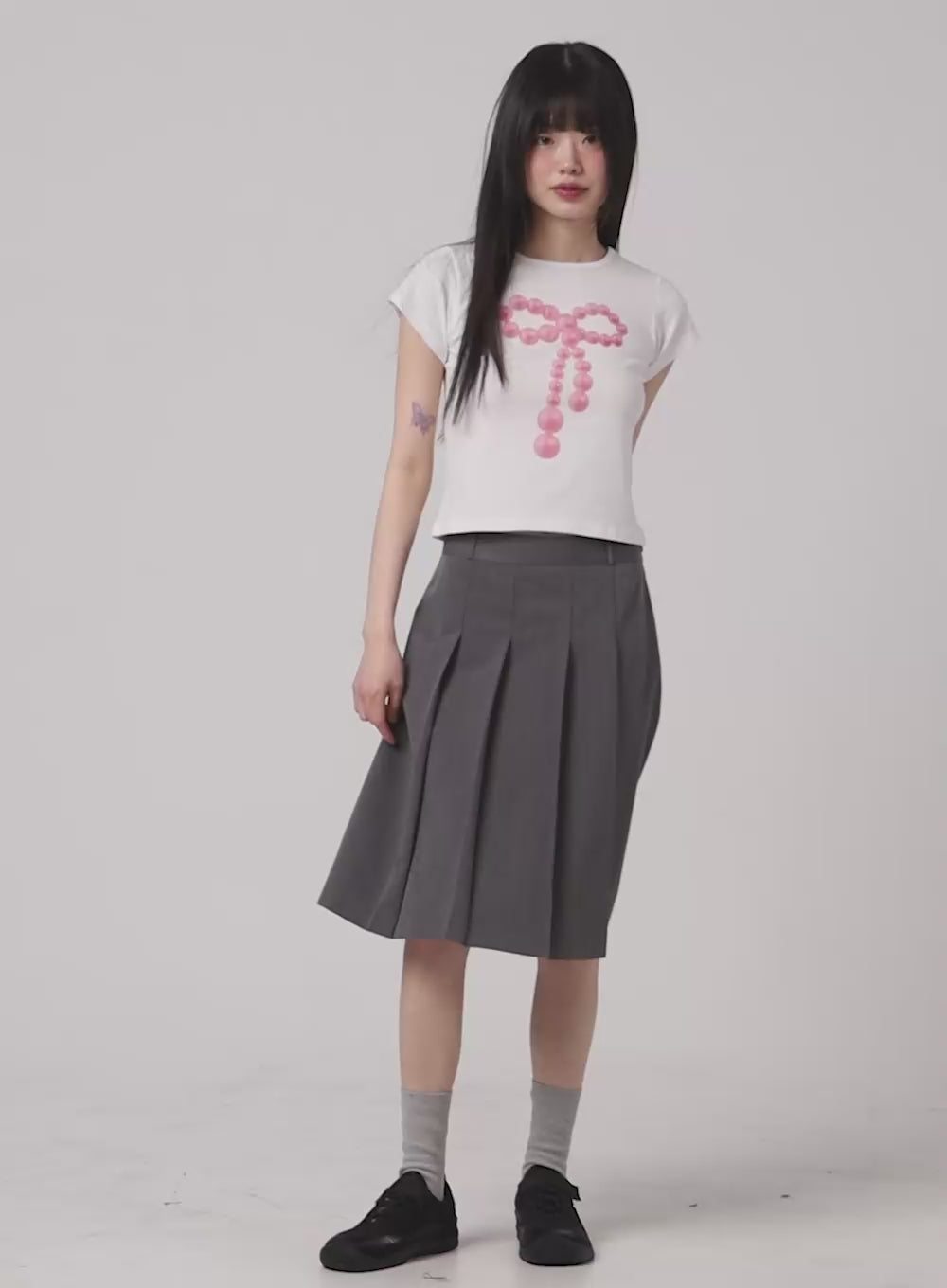 Graphic Ribbon Tee CM413