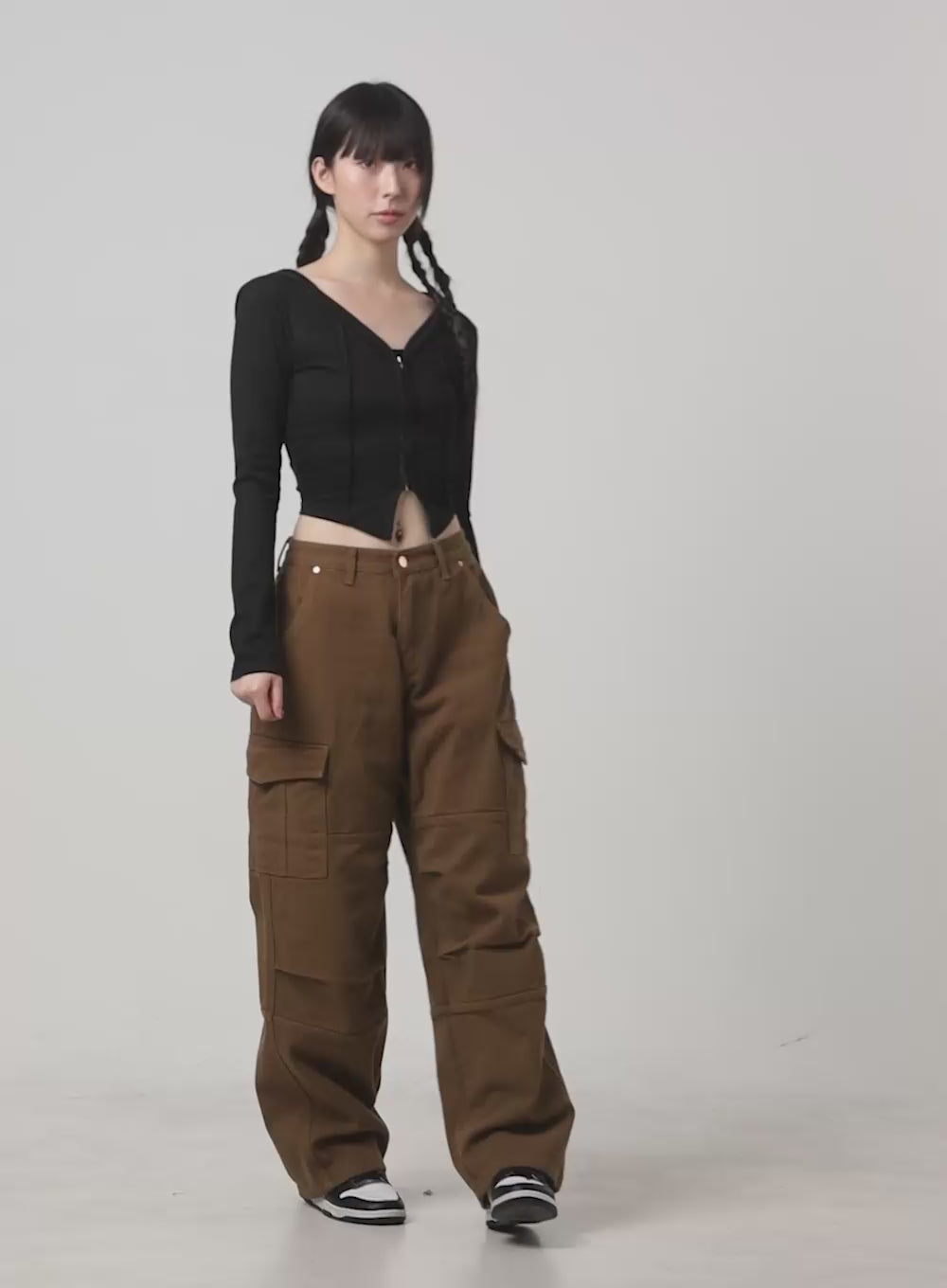 Cotton Cargo Loose Fit Pants CG420