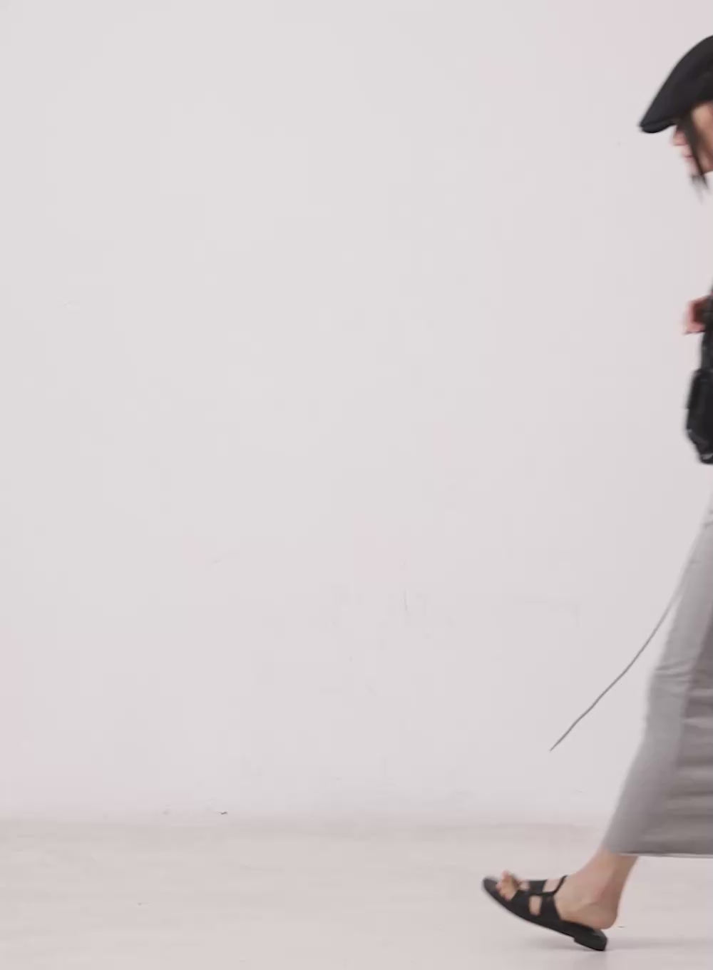 Drawstring Script Maxi Sweatskirt CY528