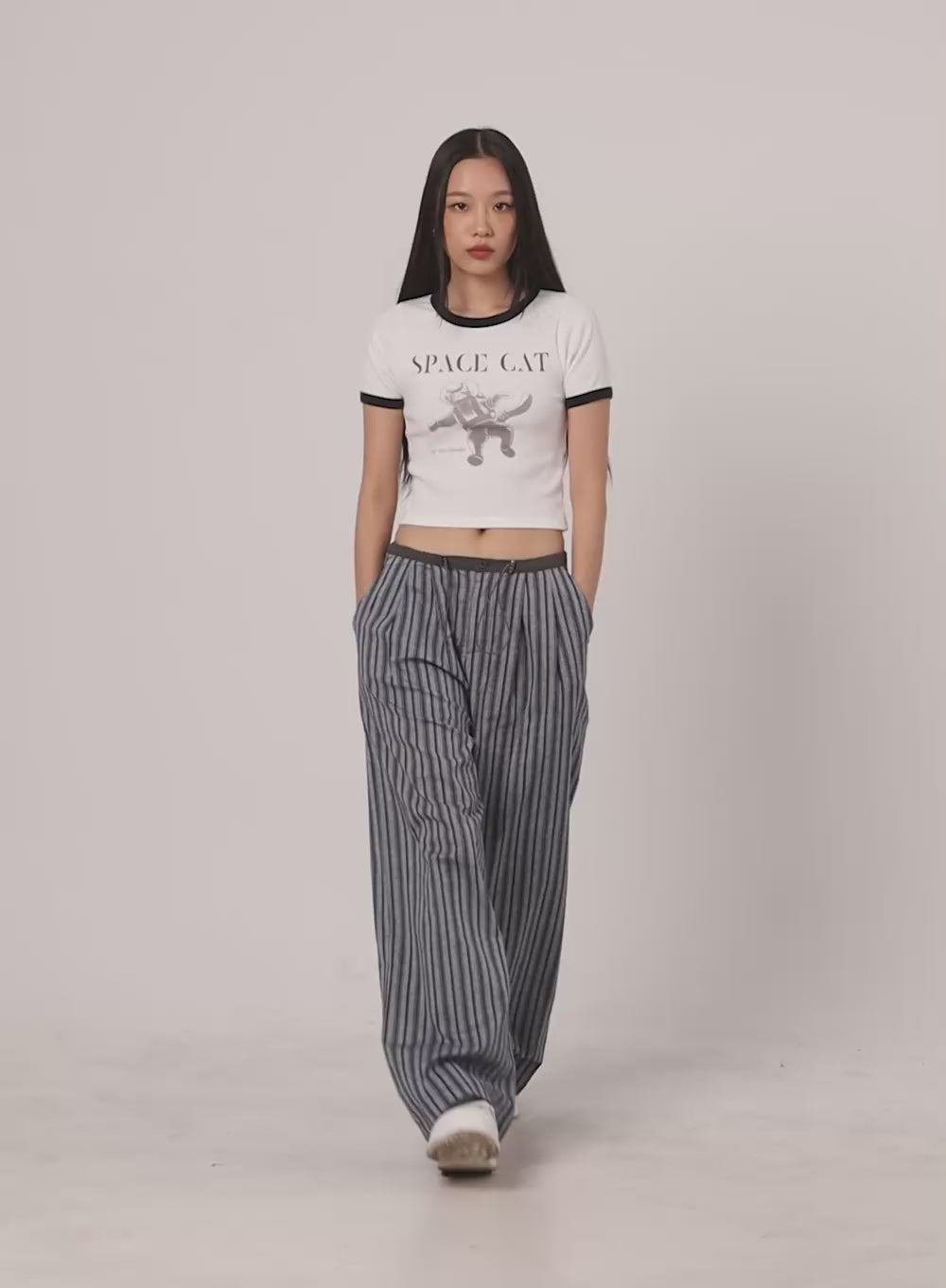 Summer Dream Striped Cotton Pants IY422